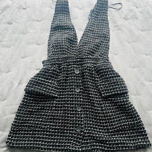 zara pinafore dress